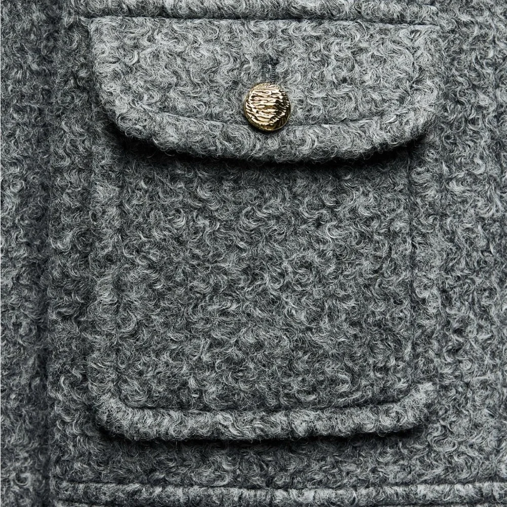Zara Gray Blazer Jacket - Picture 6 of 9